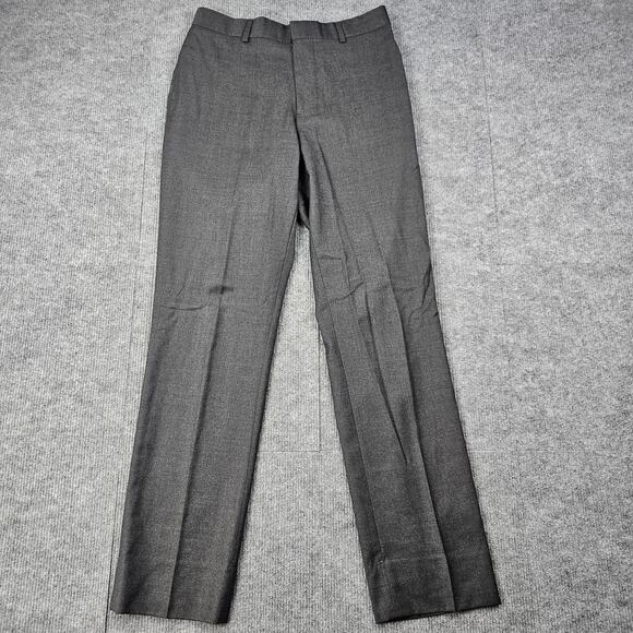 Brooks Brothers Pants Mens 28x30 Gray Red Fleece Dress Trousers Slacks Tailored - Picture 1 of 7